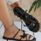 New Fashion Butterfly Cross-strap Sandals Summer Beach Shoes For Women Casual Low Heel Flat Slides Slippers