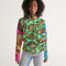 Eye and Face Abstrak Women's All-Over Print Hoodie