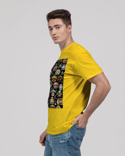 Mushroom Abstak Collection Unisex Heavy Cotton T-Shirt | Gildan