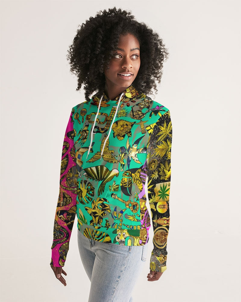 Ancient Abtsrak Women's All-Over Print Hoodie