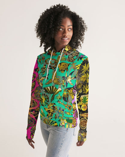 Ancient Abtsrak Women's All-Over Print Hoodie