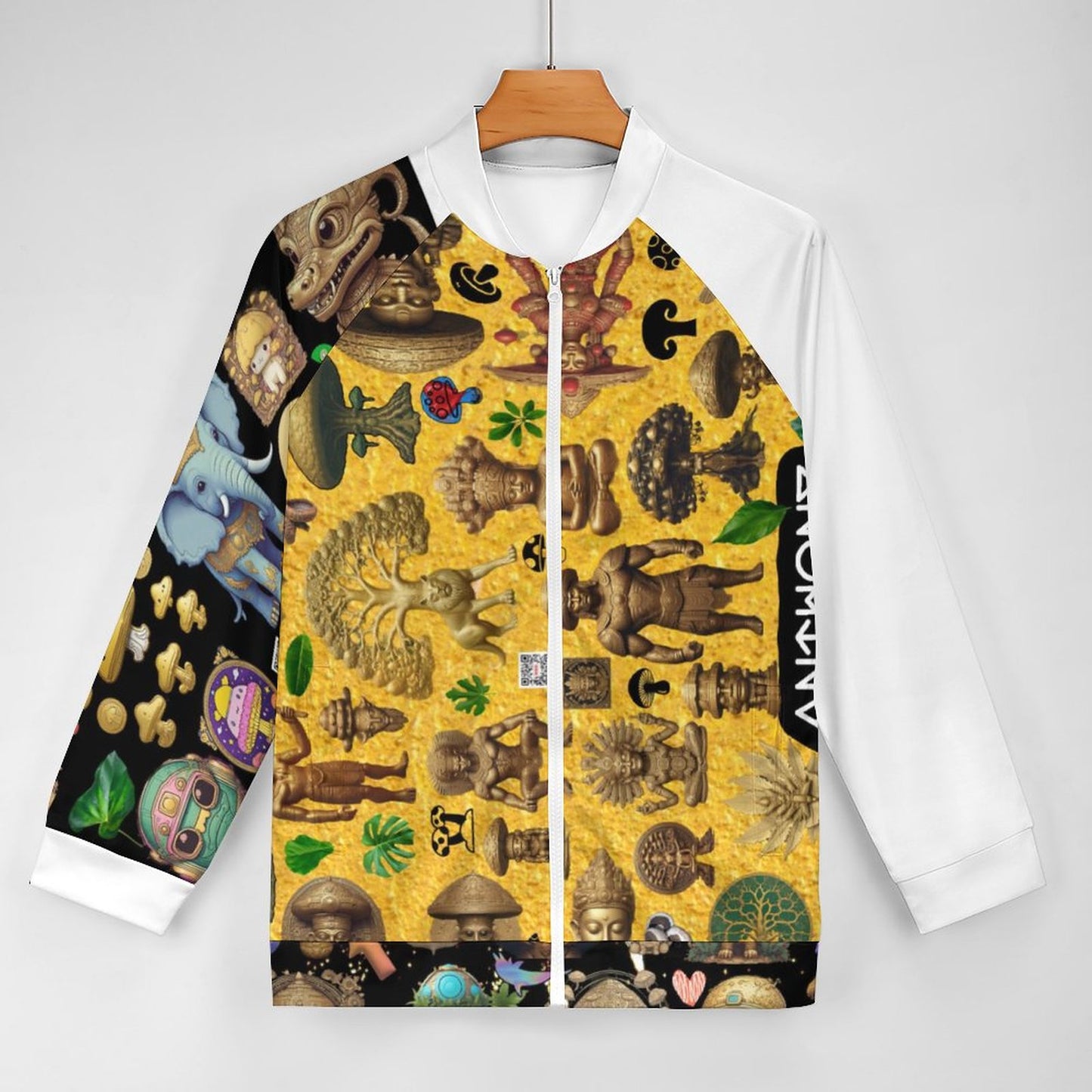 Raglan Zip-up Shirt WY10 (All-Over Printing)