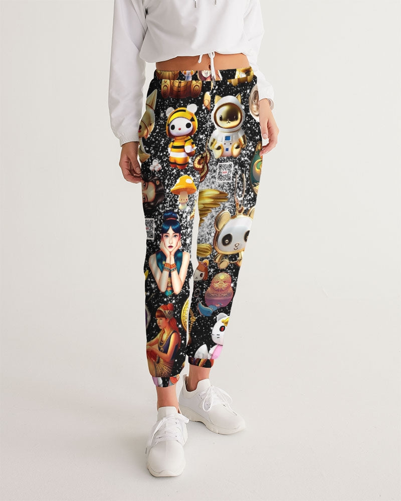 Womens Abstrak Women's All-Over Print Track Pants