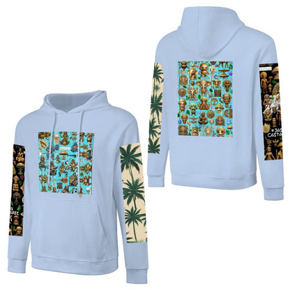 DTF 250gsm Cotton Men's Hoodie with Pocket (Dual-sided+Sleeve Printing)