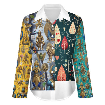 Women's Irregular Shirt B648 (All-Over Printing)