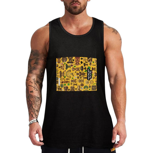 DTG 150gsm Custom Printed Tank Tops for Men Muscle Tees