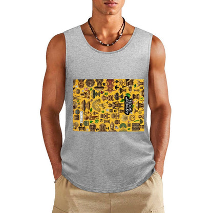 DTF 160gsm Men's Cotton Tank Top BX (Front Printing)