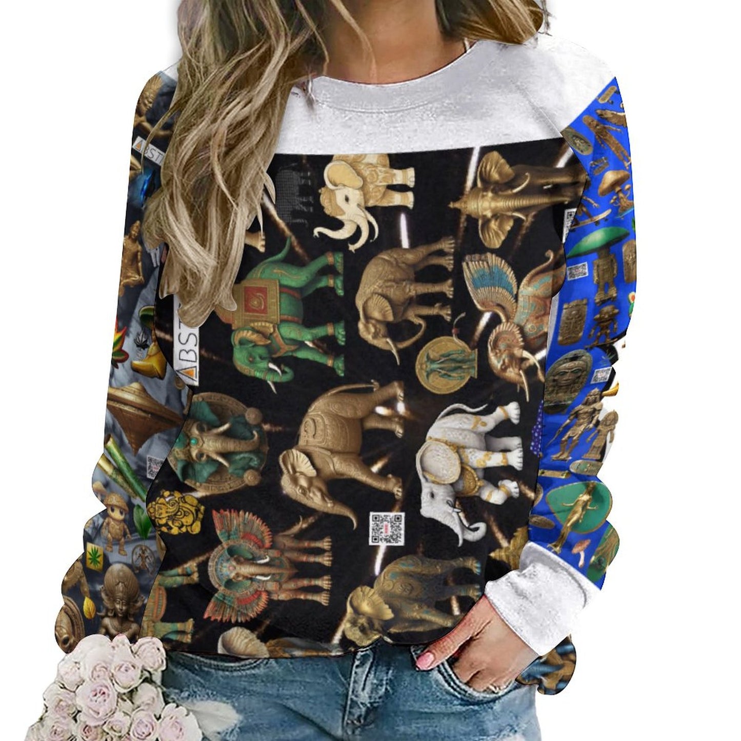 280gsm Custom Sweatshirt Designs Raglan Style RHDEC2 (All-Over Printing)