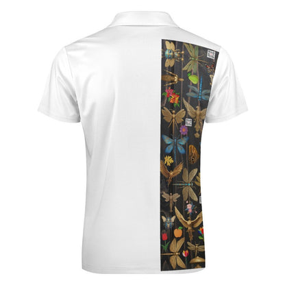 Men's Short Sleeve POLO Shirt with Zipper B470 (All-Over Printing)