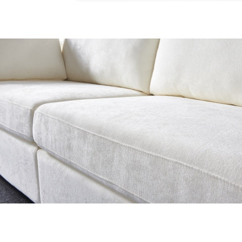 Modular Sofa Grey Chenille Fabric, Simple And Grand, The Seat And Back Is Very Soft. This Is Also A KNOCK DOWN Sofa