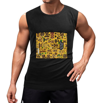 150gsm Men Sleeveless Muscle Shirt