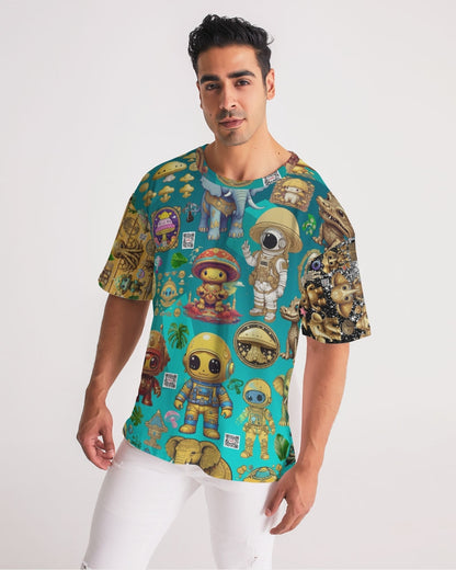 Elephant Collection Men's All-Over Print Premium Heavyweight Tee