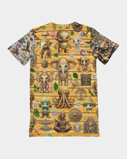 Elephant Collection Men's All-Over Print Pocket Tee