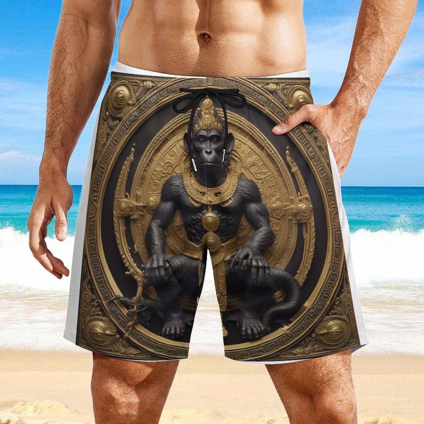 Men's Beach Shorts with 4 Pockets