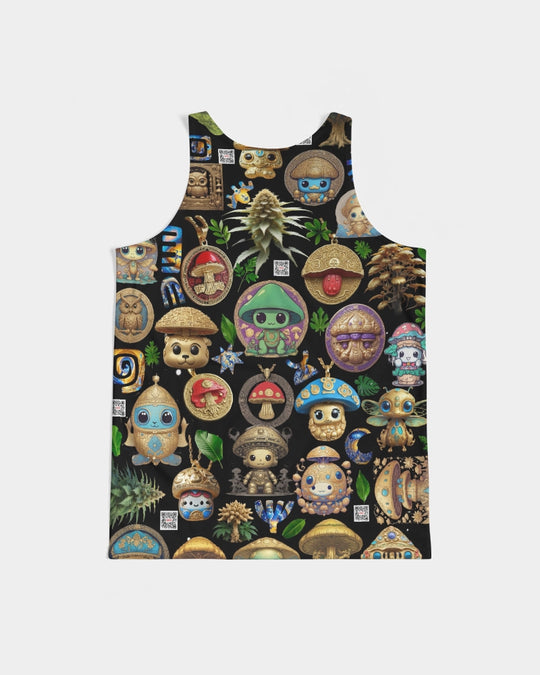 Mushroom Abstak Collection Men's All-Over Print Tank