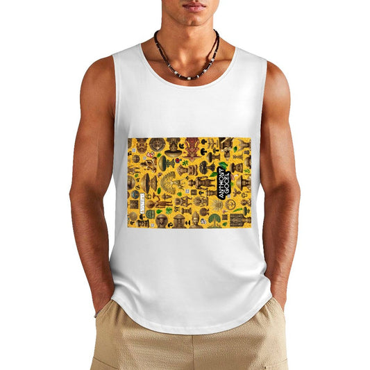 DTF 160gsm Men's Cotton Tank Top BX (Front Printing)