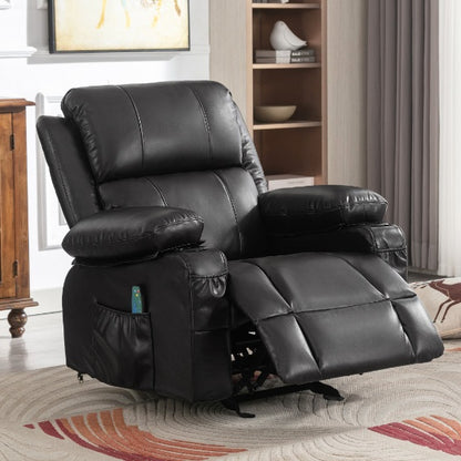 Adult Rocking Chair With 2 Cup Holders With Manual Massage And Heating Function.