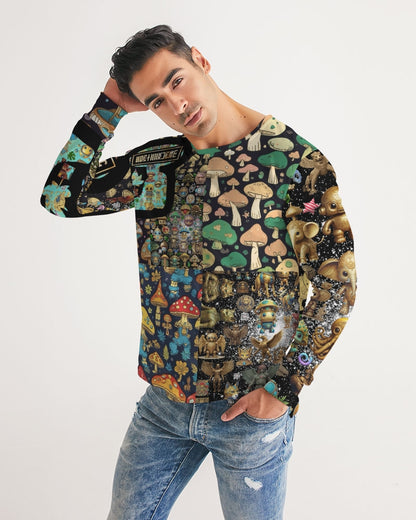 Elephant Collection Men's All-Over Print Long Sleeve Tee