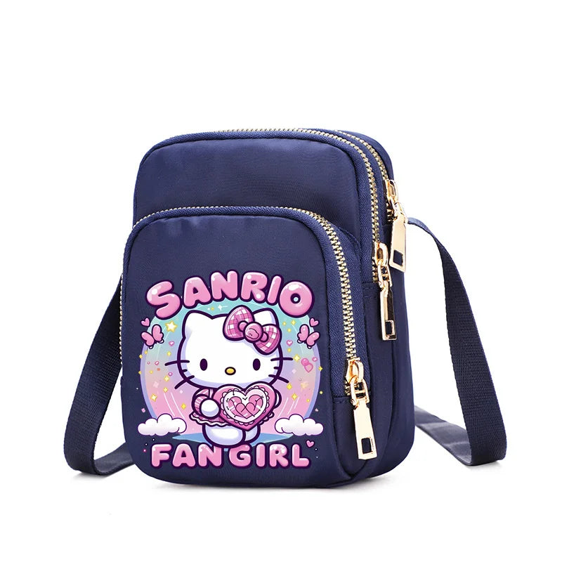 HelloKittys Women Shoulder Bag Small Multifunction Handbag Casual Tote Female Crossbody Bag  Messenger Bags Anime Purse Pouch