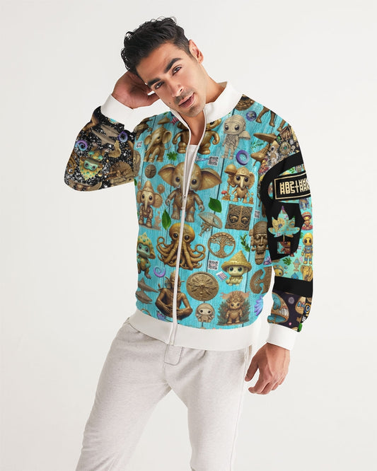 Elephant Collection Men's All-Over Print Track Jacket