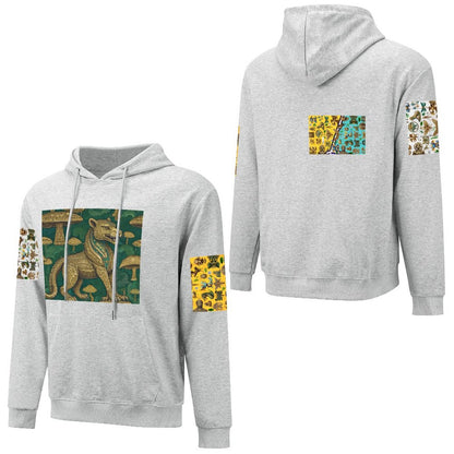 DTF 250gsm Cotton Men's Hoodie with Pocket (Dual-sided+Sleeve Printing)