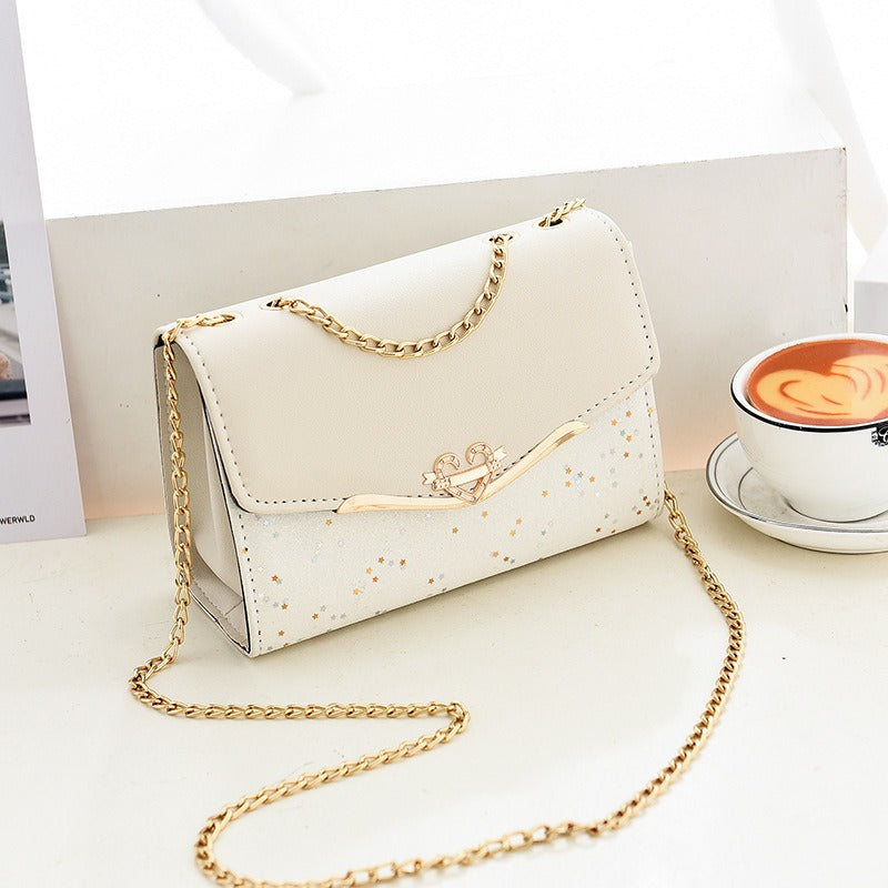 New Women's Bag Single Shoulder Crossbody Bag Sequin Fashion Bag Korean Edition Women's Shoulder Bag Mobile Bag Wallet Trend