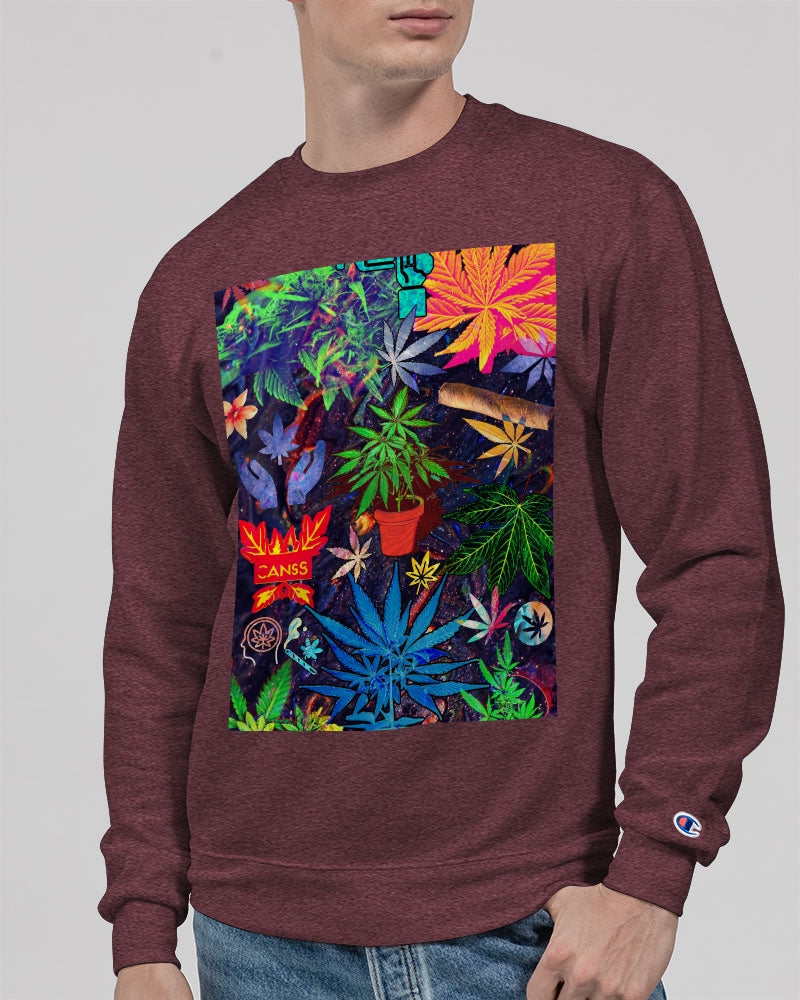 Colorful Weed Abstrak Unisex Sweatshirt | Champion