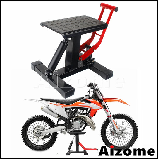 330 LBS Adjustable Height Lifting Stand Motorcycle Jack Hoist Stand Lift Table For Honda Suzuki Yamaha Kawasaki Enduro off Road