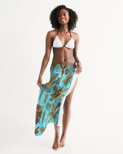 Abstrak dragonfly All-Over Print Swim Cover Up