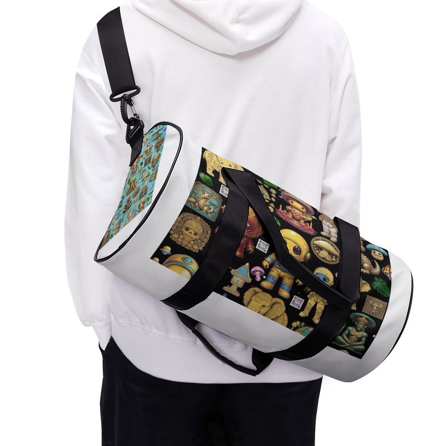 Cylindrical Gym Bag Q006