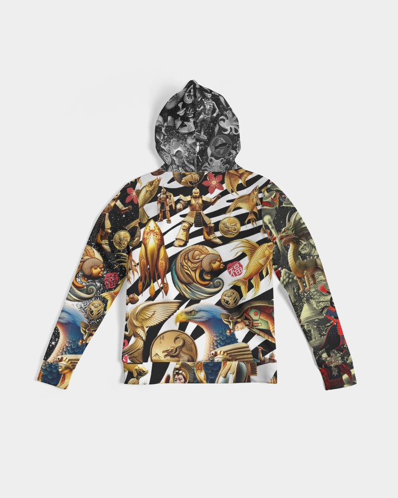 Trendy Abstrak Pattern Women's All-Over Print Hoodie