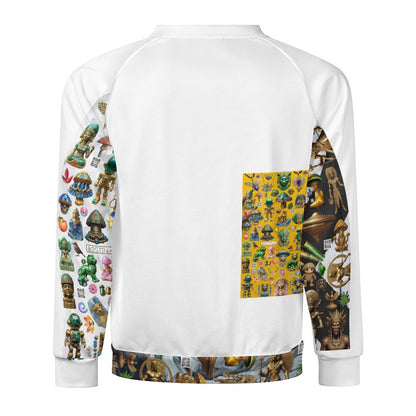 280gsm Men's Crewneck Sweatshirt Raglan A27H (All-Over Printing)