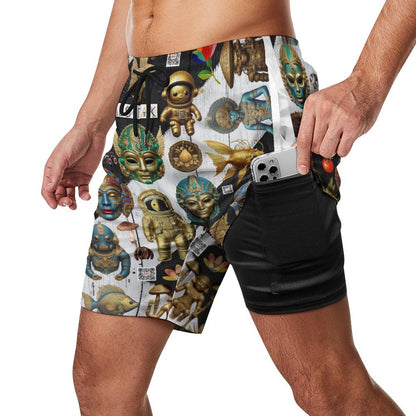 Men's Beach Shorts with 4 Pockets