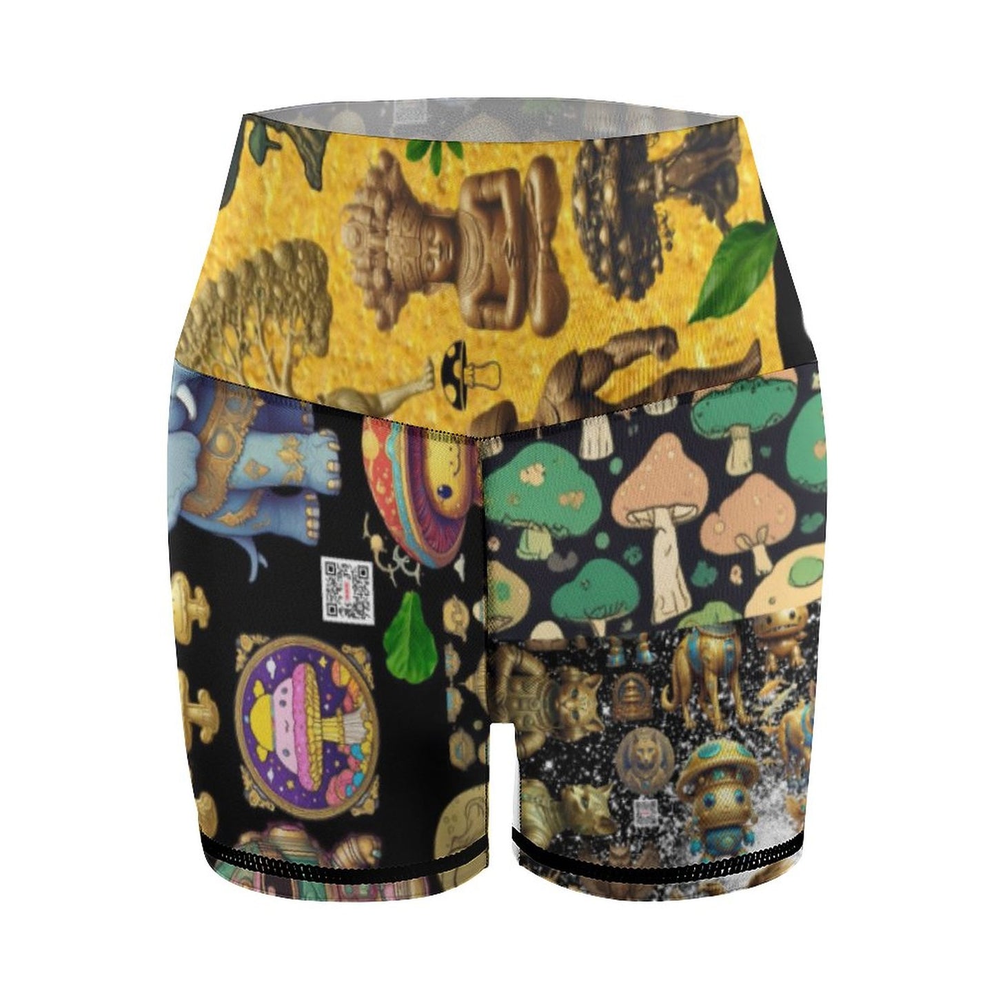 Women Yoga Shorts Y10A (All-Over Printing)