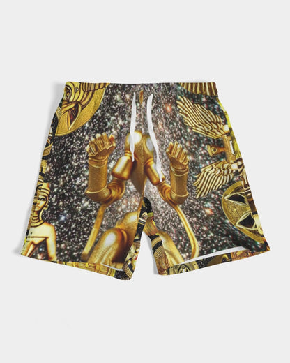 Ancient Abstrak Men's All-Over Print Swim Trunk