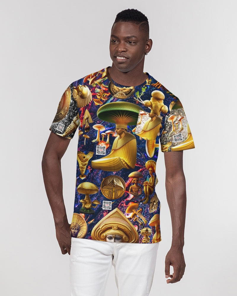 Illustration Abstrak Men's All-Over Print Pocket Tee