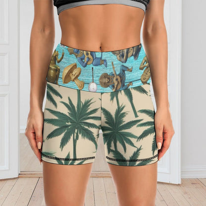 Women Yoga Shorts Y10A (All-Over Printing)