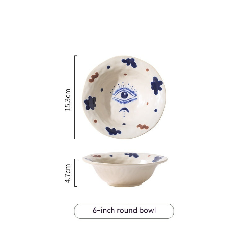 Retro Creative Ceramic Soup Plate