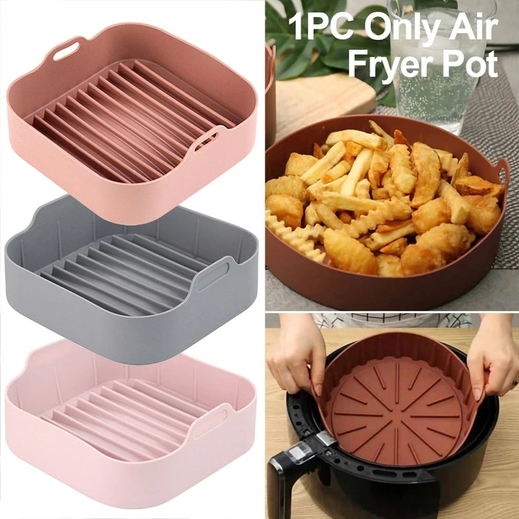 Multi-Color Air Fryer Silicone Basket