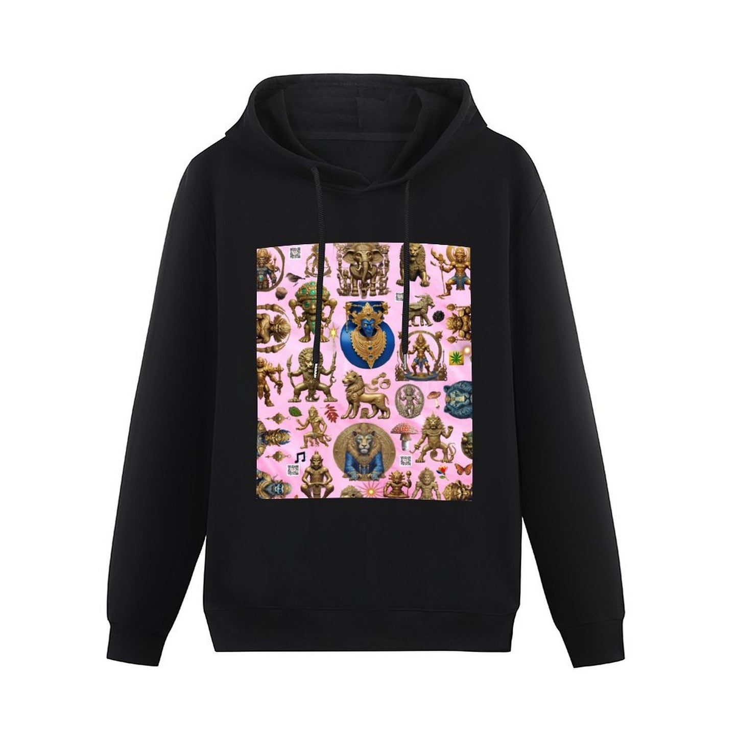 DTG 255gsm Cotton Printed Hoodie for Women (Front Printing)