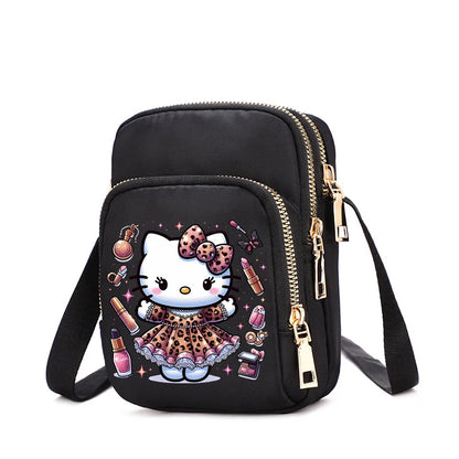 HelloKittys Women Shoulder Bag Small Multifunction Handbag Casual Tote Female Crossbody Bag  Messenger Bags Anime Purse Pouch