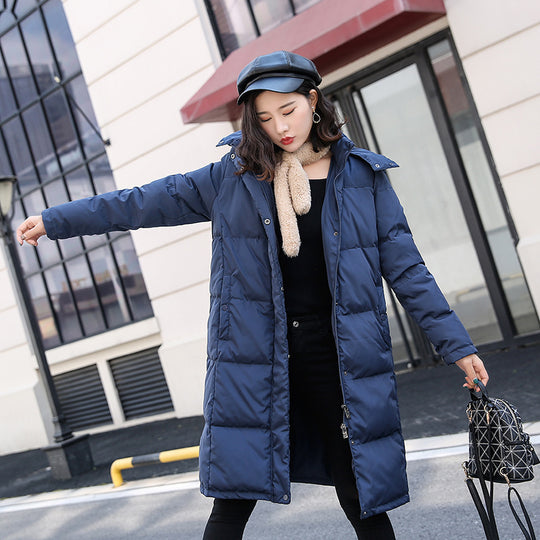 Women's Long Coat Feather Coat Fashion