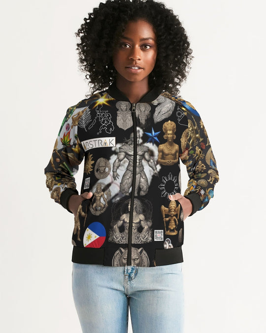 IMG_0540 Women's All-Over Print Bomber Jacket