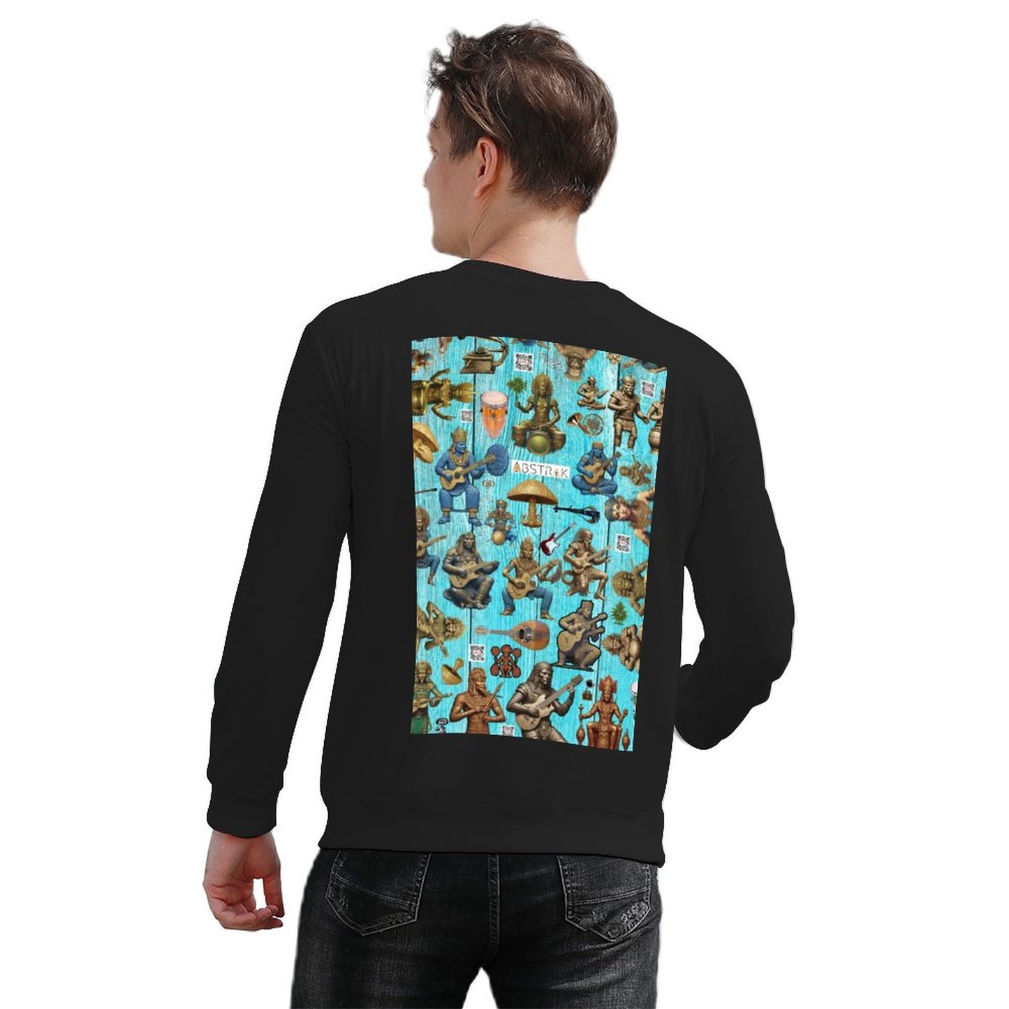 DTG 260gsm Back Print Sweatshirt for Men (Back Printing)