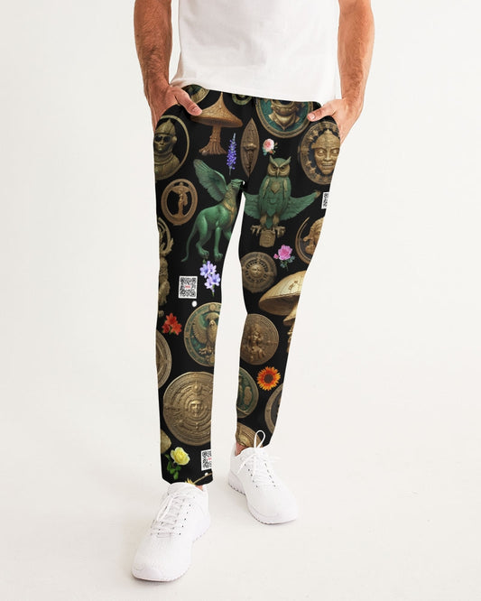 Mushroom Abstak Collection Men's All-Over Print Joggers