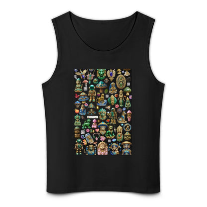 DTF 160gsm Men's Cotton Tank Top BX (Front Printing)