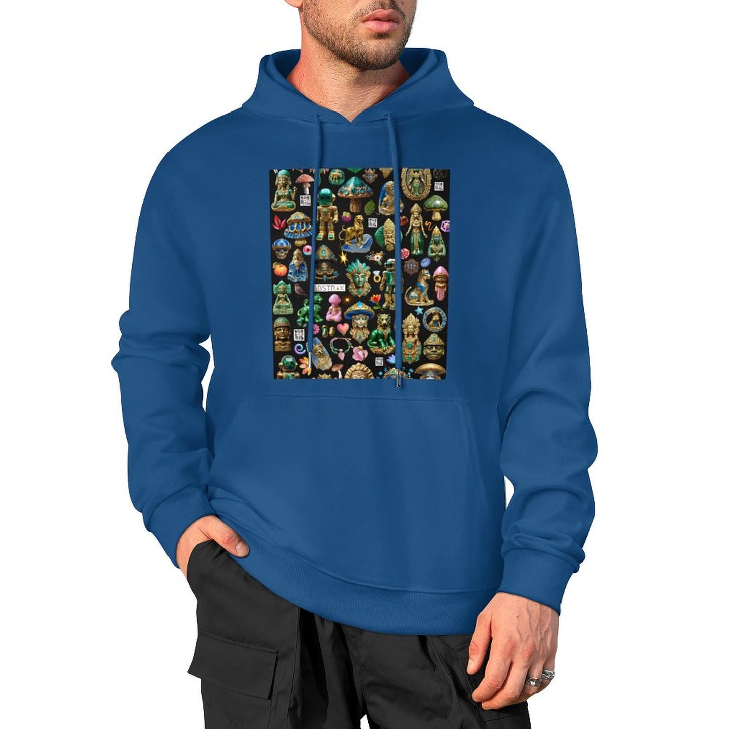 DTF 250gsm Cotton Men's Hoodie with Pocket (Front Printing)