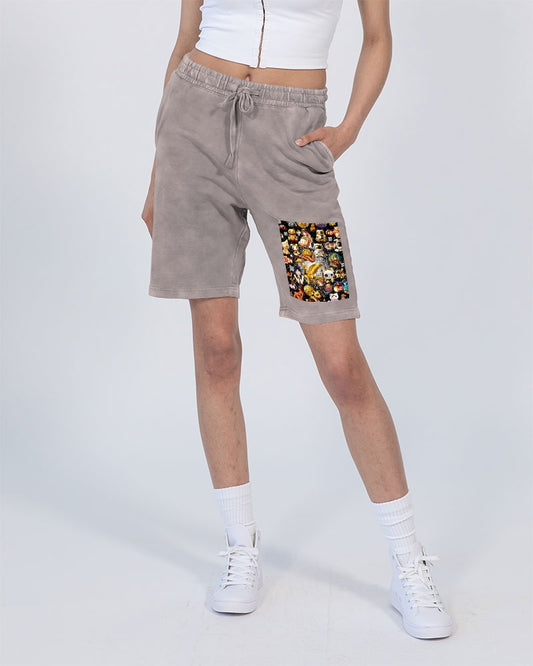 Womens Abstrak Unisex Vintage Shorts | Lane Seven