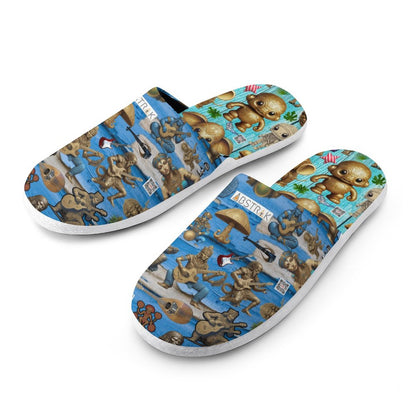 Flannel Men's Cotton Slippers