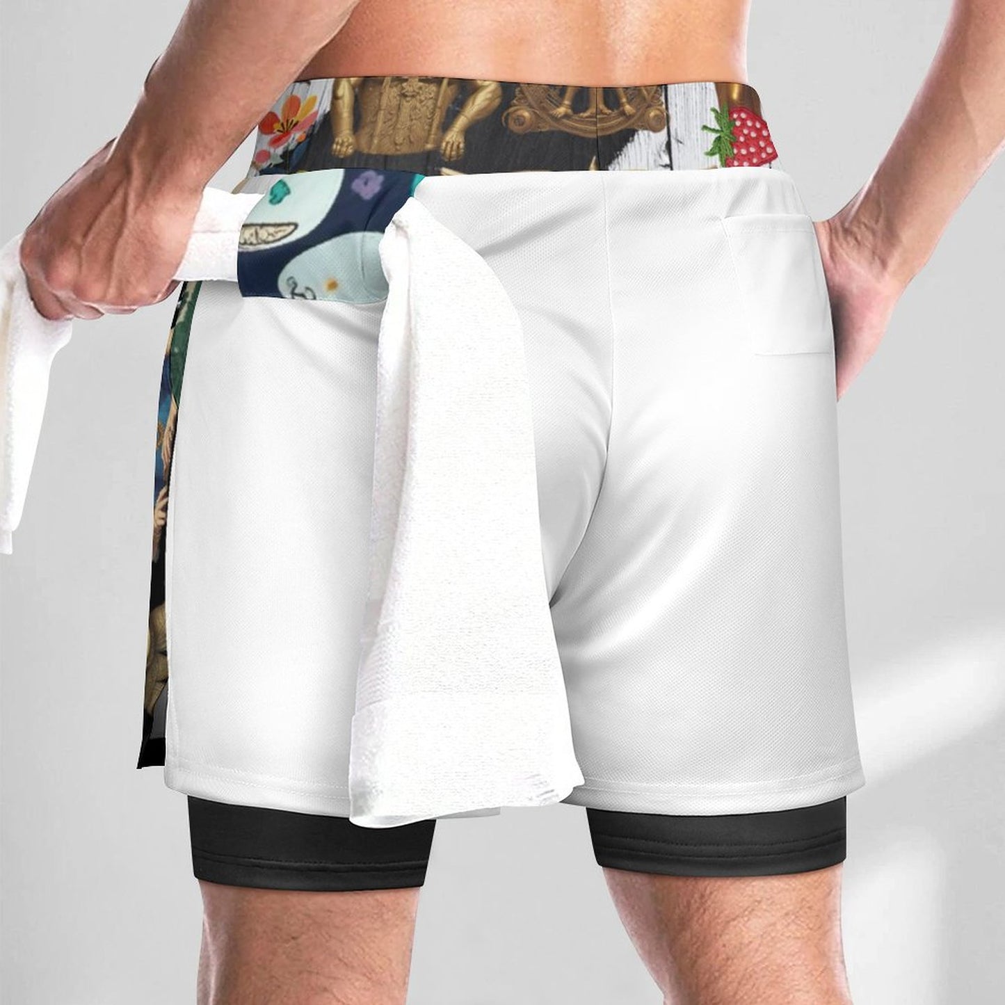 Men Beach Shorts with 4 Pockets DS076